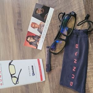 Gunnar Enigma onyx amber glasses